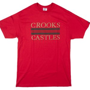 CROOKS & CASTLES GRAPHIC T-SHIRT RED - C2060712