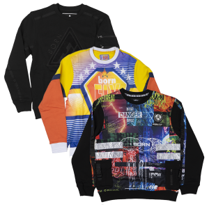 BORN FLY ASSORTED CREWNECK - BFCN06
