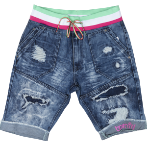 BORN FLY DENIM SHORTS MED STONE WASH - 1904D3405