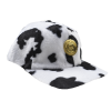 CAPITAL GAINS FUR STRAPBACK HAT COW PRINT - CG052