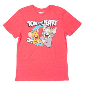 TOM & JERRY LICENSED T-SHIRT RED - WBTJ010