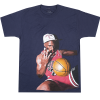 3 PEAT BASKETBALL T-SHIRT NAVY