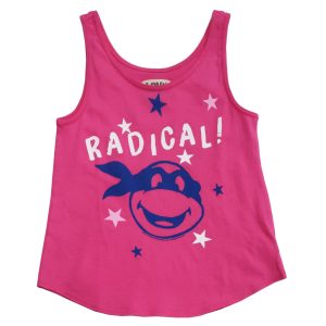 Junk Food Girls Tank Top TMNT Pink