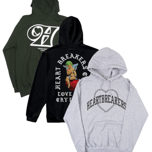 PRIMITIVE HEARTBREAKERS CLUB ASSORTED HOODIES - HBHD0731
