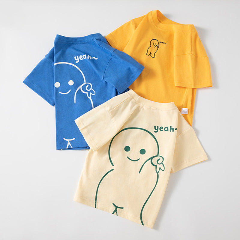 Baby Kid Boys Letters Cartoon Tops Wholesale 240409185
