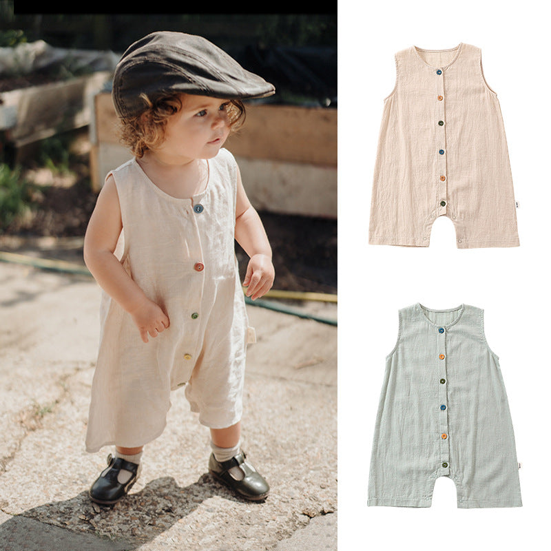 Baby Kid Unisex Solid Color Rompers Wholesale 240522138