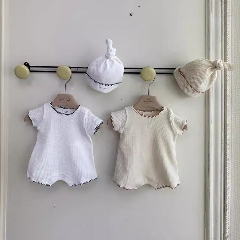Baby Girls Boys Solid Color Rompers Wholesale 24052247
