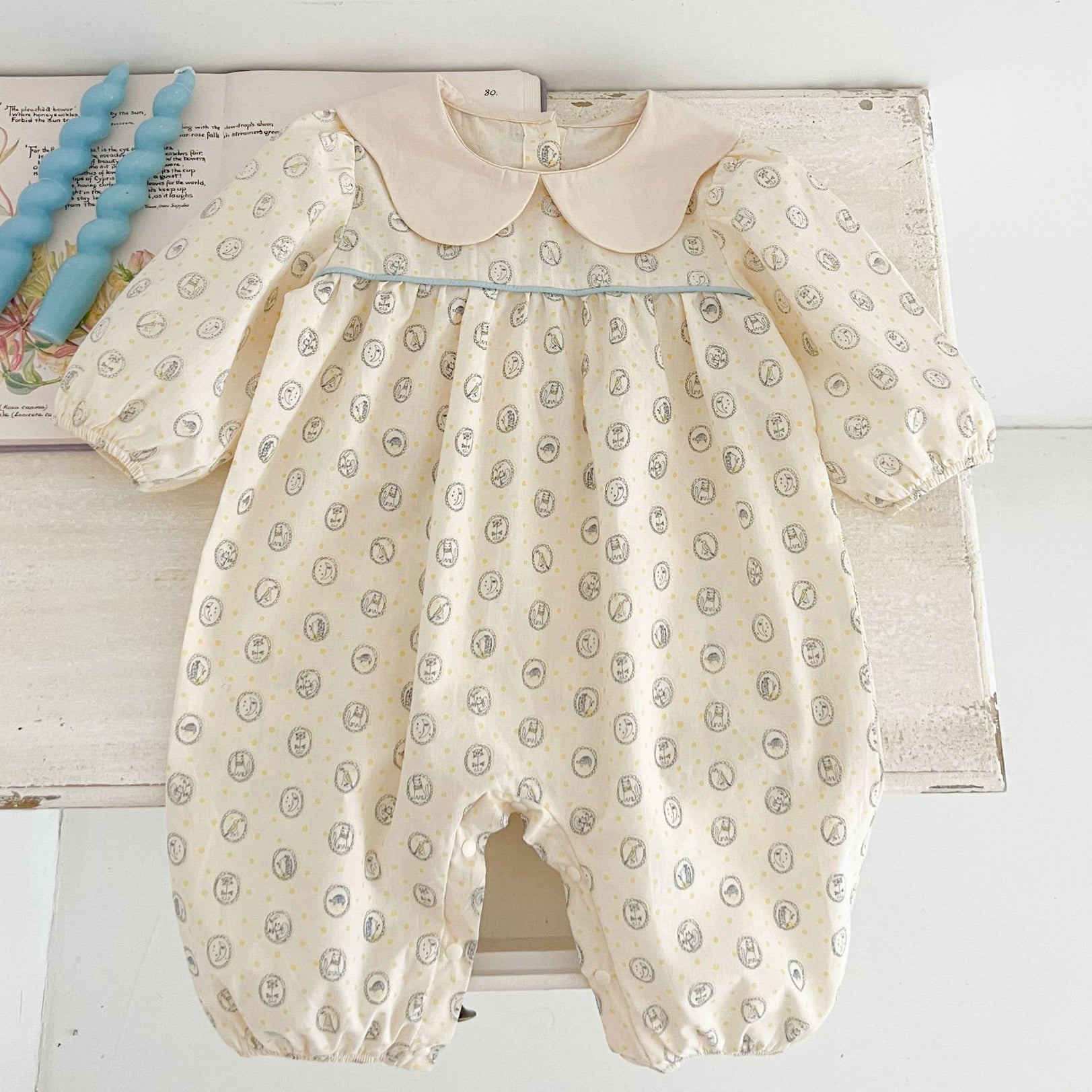 Baby Kid Girls Print Rompers Wholesale 240802303